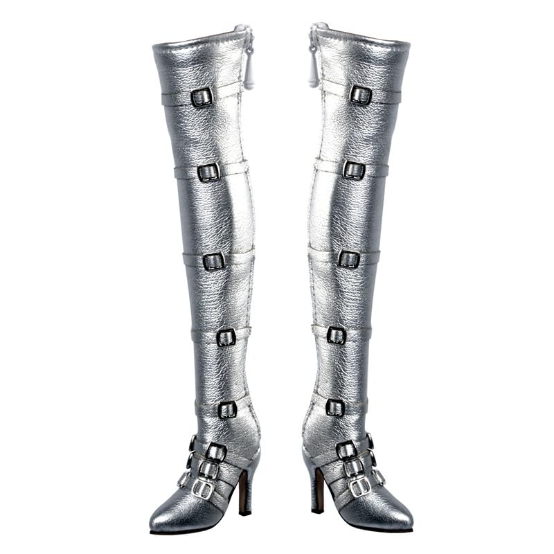 Figure for TBLeague For Regular Size Sexy Beautiful Female Office Leather Style High Heel Long Boots Shoes and Head Not [TOYBARJAPAN] 1/6