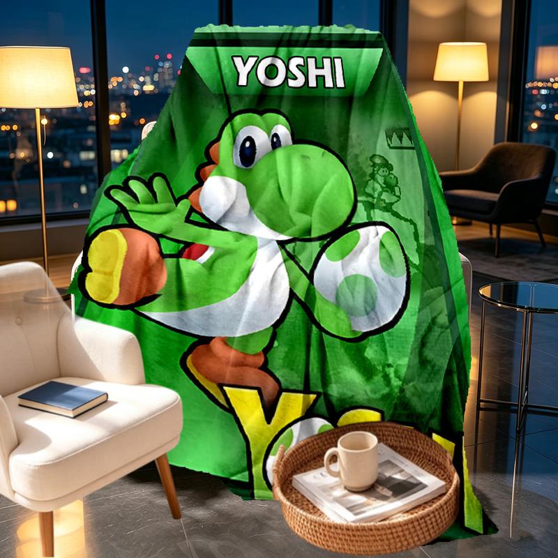 Yoshi Print Blanket - Soft & Comfortable, for Bedroom, Travel, Sofa, Home Decoration - Birthday Christmas Gift for Friend