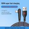 120W Braided Type-C Elbow Data Cable for Huawei, Honor, and Apple Mobile Gaming & Fast Charging