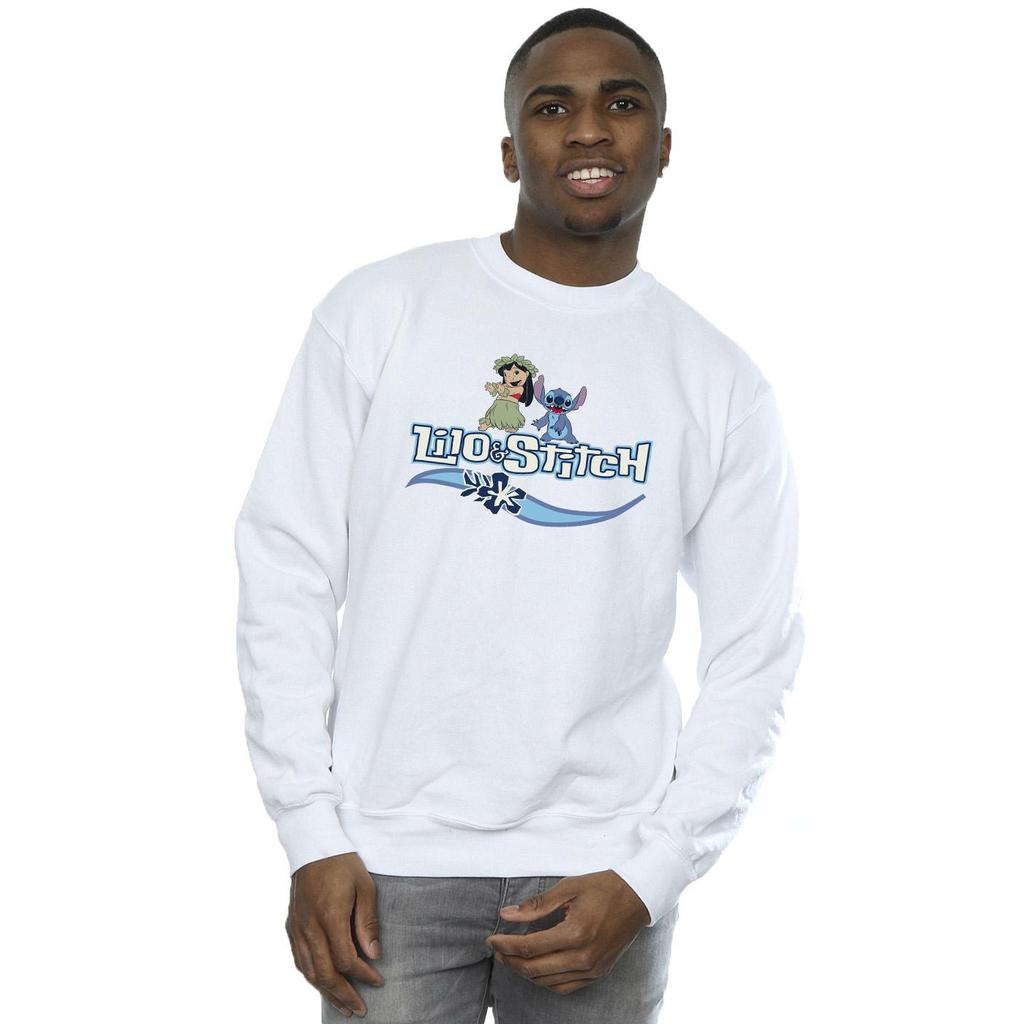 Disney Mens Lilo And Stitch Characters Sweatshirt