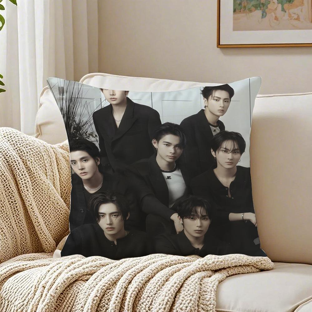band energetic EEENHYPEN Cushion Cover Pillowcase Antidustmite living Room Sofa Decor Cushion Room