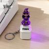 Interactive Toys for Kids Halloween Fidget Toy Keychain with LED Light, Pumpkin Ghost Skull Sound Sensory Gaming Stress Button, USB Rechargeable