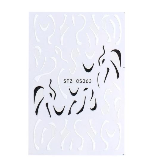 Слайдеры для ногтей с яркими изображениями, нежные легкие наклейки «сделай сам», блестящие французские линии, блестящие наклонные полоски-наклейки