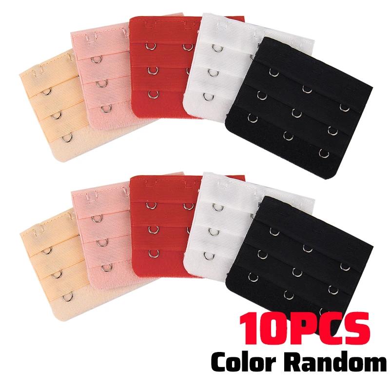 1/10pcs Bra Extender for Women's Elastic Bra Extension Strap Hook Clip Expander Adjustable Belt Buckle Intimates Accessories