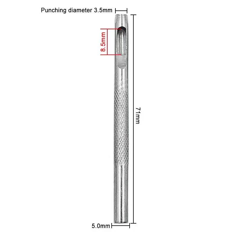 Инструмент для пробивки кожи для ремней и ремешков - Идеально подходит для поясных ремней, плечевых ремней, обуви, люверсов и ремешков для часов