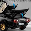 1:32 Alloy Lambor Countach LP500S Viper Cars Models Toy Rubber Tires Miniature Sports Car Wheel Pull Back Vehicle Model Ornament