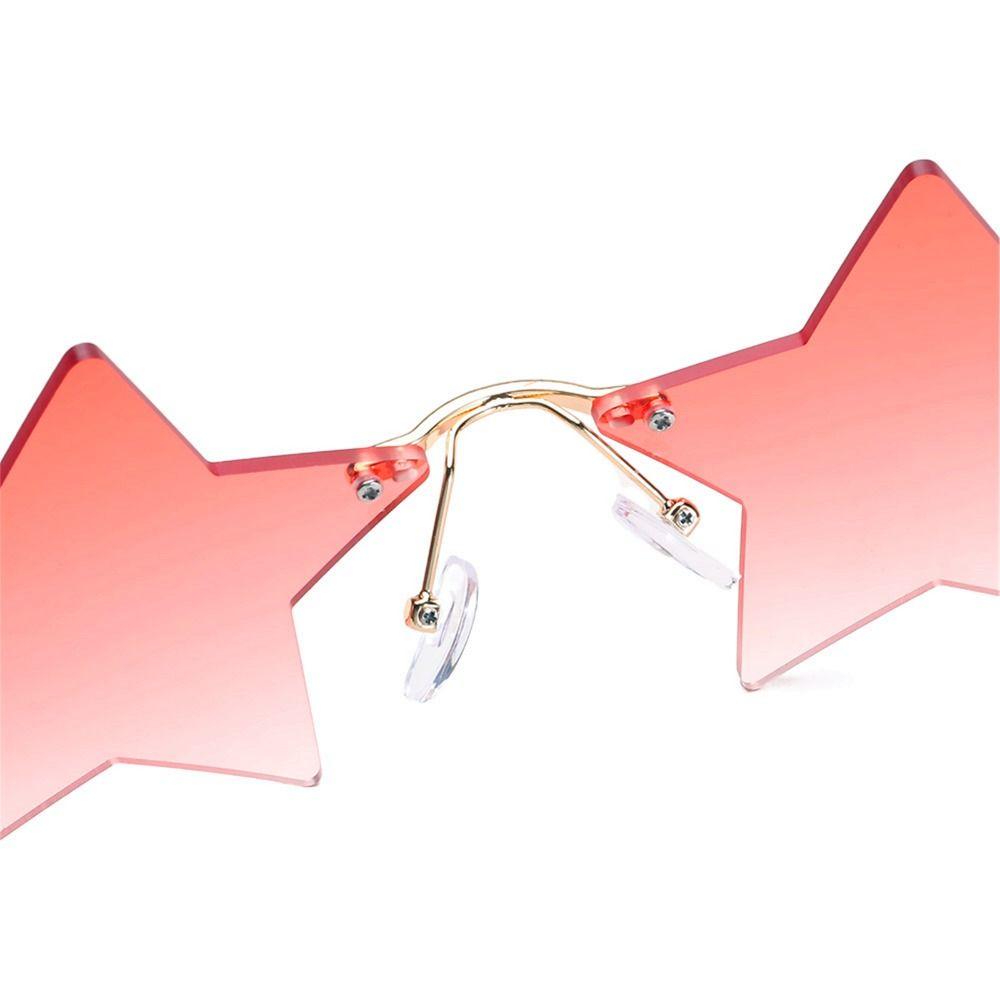 Cute Eyeglasses Pentagram Eyewear Rimless Sunglasses Sun Glasses Party Glasses Star Shape