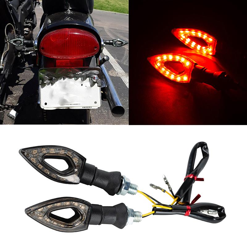 2 шт. DC 12 В светодиодные указатели поворота для мотоцикла 12 В индикатор 8 мм подходят для большинства мотоциклов