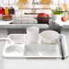 Melamine 6-Compartment Meal Tray