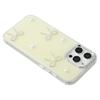 For iPhone 16 Pro Max Case Pearl Bow Epoxy Design TPU+PC Phone Back Cover