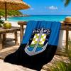 Auck-land Football Club Printed Microfiber Beach Towel, Soft And Absorbent, Quick-Dry, Ideal for Summer Travel, Beach Essential, Swimming Pool