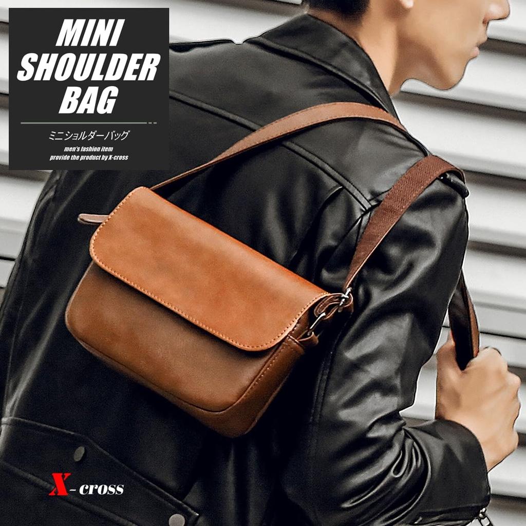 Small Leather Messenger Lightweight PU Shoulder Crossbody Horizontal Perfect for and Simple and Stylish Design with Zipper Perfect for or Body