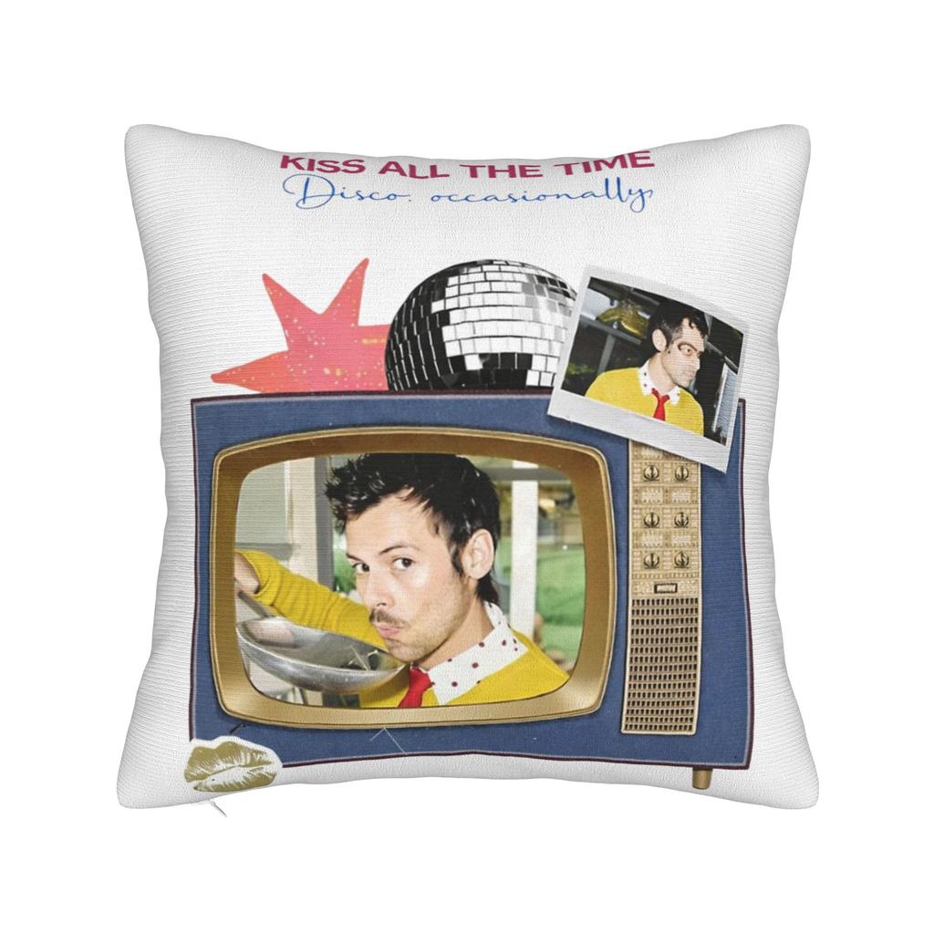 Harrys Styles Kiss All The Time Disco Occasionally Pillowcase Printing Cushion Cover Decoration Throw Pillow Case Cover