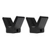 2PCS Trailer Boat V Block Rubber Bow Stop Black Marine V Shape Bow Stop 2 In Width 4in V Span 1 2in Mounting Hole