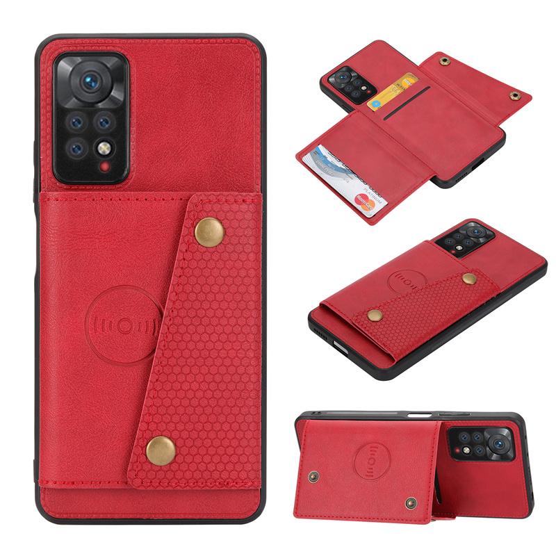 Кожаный чехол-кошелек для Redmi 11 10 12 11E Pro 11S 10S 10T 11T 12T 13T Poco X3 X4 X5 X6 Pro F3 Слот для карт Подставка Чехол