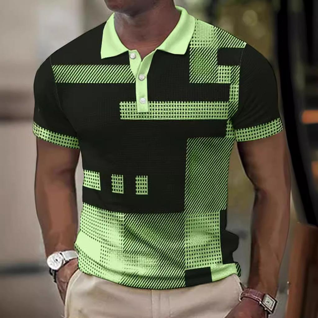 Мужская футболка поло с коротким рукавом, топы с 3D-принтом, модные, из полиэстера, дышащие, удобные, футболки поло