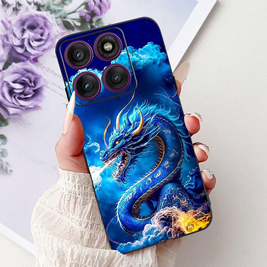 For Cover Motorola Moto Edge 60 Case Moto Edge 60 Pro Phone Cases Cool Dragon Carp Silicon Funda For Moto Edge60 Fusion 60s Capa