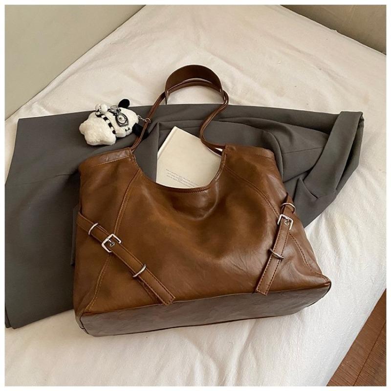 Вместительная сумка в стиле ретро для поездок на работу, повседневная и простая сумка через плечо, сумка-тоут для студента