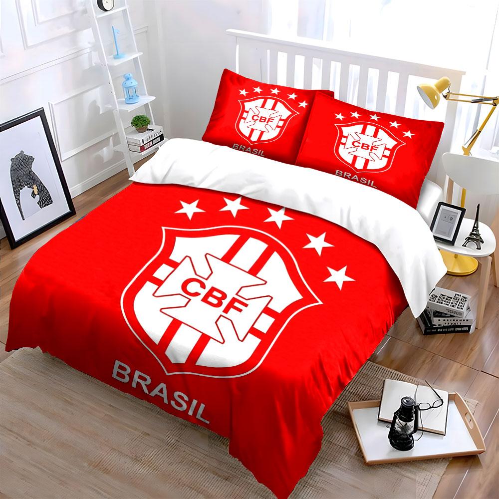 CBF logo and stars. Bedding sets Duvet cover sets Duvet covers Pillowcases(1*Duvet Cover 2*Pillowcases without duvet insert)
