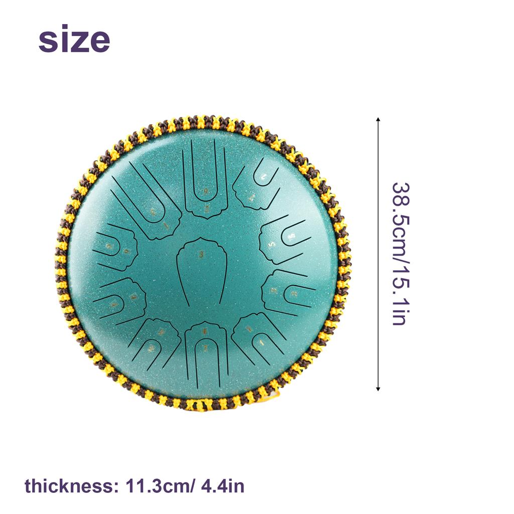 Стальной барабан для языка, 15 дюймов, 21 нота, ударный инструмент C, Balmy Drum с барабанными молотками для