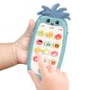 Children's Bilingual Puzzle Chew Music Lighting Anti-Fall Toy Mobile Phone
