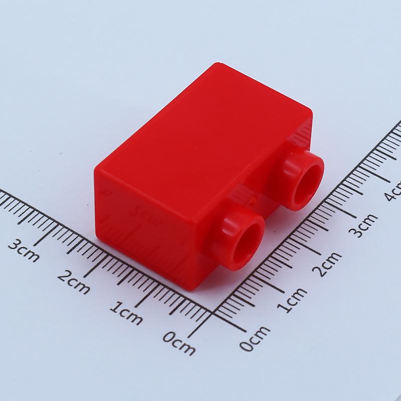 4 шт. DIY Большой Строительный Блок Кирпичик 1X2 Кирпичики Большого Размера Собранные Аксессуары Оптовая Часть Образовательная Детская Игрушка