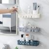 Bathroom and Kitchen Storage RackNon-perforated Wall-mounted Storage Rack Wall Storage RackMoisture-proof Storage Rack