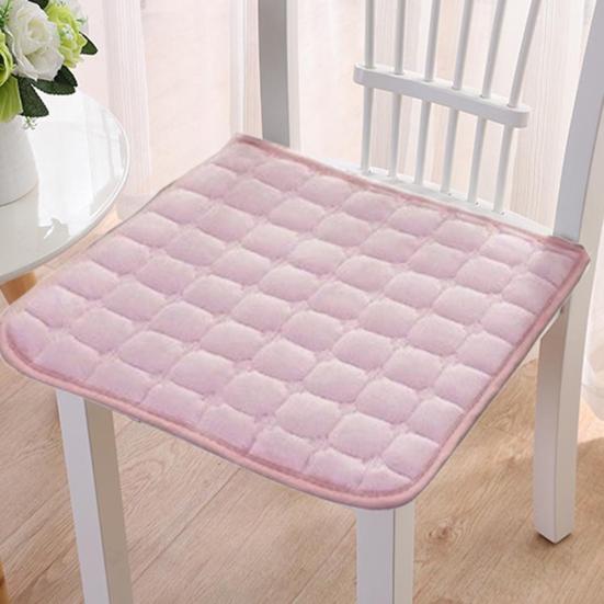 Chair Seat Mat Comfortable Plush Square Seat Pad Non-Slip Sofa Chair Cushion for Home Office Outdoors