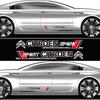 URXE5 2Pcs High-end Car Stickers Auto Door Decoration Decal Accessories For Citroen C1 DS3 C2 C3 Vts C4 Saxo C4L C5 C6 C8 Xsara C3-XR
