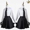 Akiko Yosano Cosplay Bungo Stray Dogs Costumes Sexy Insane Uniform Shirt Skirt Tie Wig Glove Stocking Costume For Women Comiket