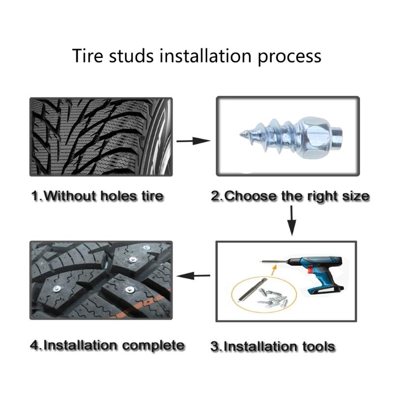 100 шт. Автомобиль Внедорожник Квадроцикл Противоскользящие Винтовые Шипы Колесо Шина Снежная Шина Шипы 9 мм 12 мм