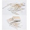 Wooden Cotton Swabs, 100 pcs - Double-Ended for Ear Cleaning & Makeup Removal