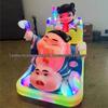 Children's & Adults' Luminous Electric Scooter with Seat - Outdoor Double Bumper Amusement Vehicle