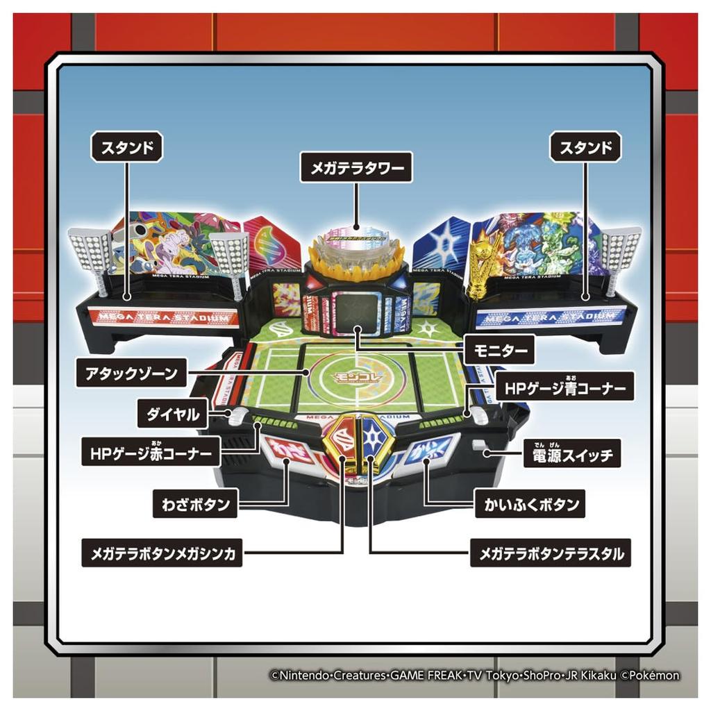 TAKARA TOMY Покемон Монколле Яростная Мега Терра Стадионная Битва!