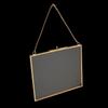 Brass Glass Metal Picture Photo Dried Plant Preserver