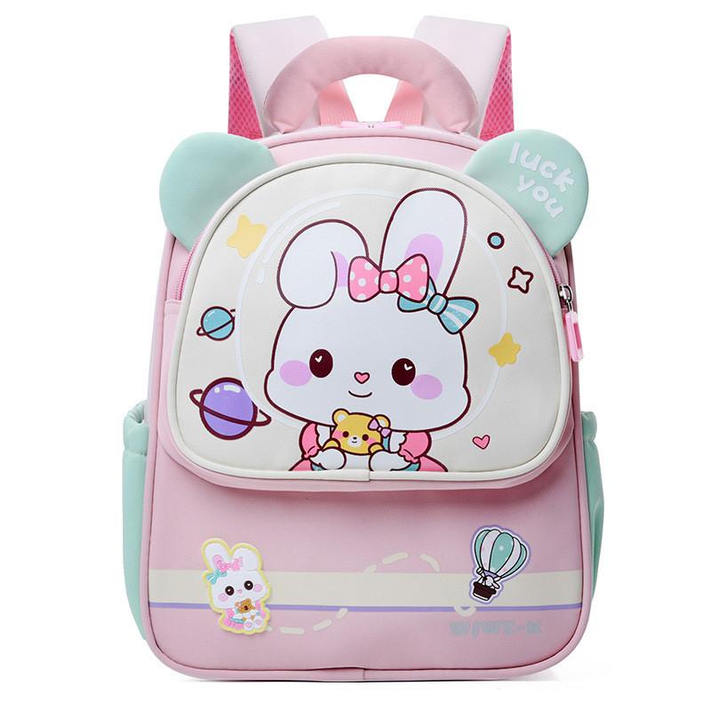 Functional Delightful And Nylon Backpack For Boys And Girls Aged 3 To 6 With Cute Cartoon Graphics