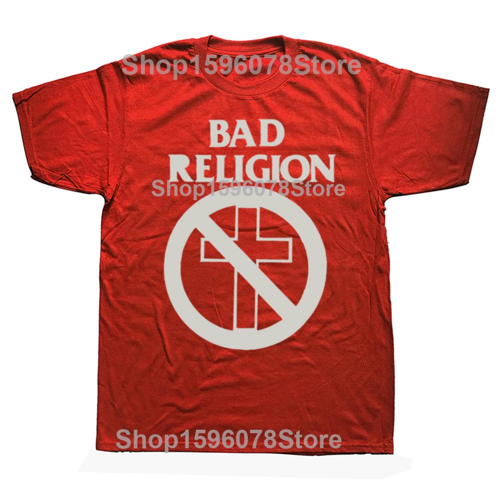 Funny Bad Religion Official Merchandise How Could Hell Graphic T-shirts Men Casual Tshirt 100% Cotton Loose Oversized T Shirt