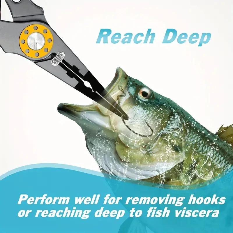 Рыболовные снасти, портативные плоскогубцы для приманок, многофункциональные ножницы из алюминиевого сплава, экстракторы крючков, рыболовное оборудование, рыболовные инструменты