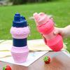 Silicone Food Grade Water Cup Travel Exercise Kettle Outdoor Folding Silica Gel Cup Large Capacity Children Adjustable Cup