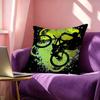 Bicycle Bike Sport Square DoubleSided printed Pillow Case Bedroom Bedside Pillow Sofa Cushion Cover