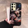 Чехол для телефона Koi Goldfish Sparkle Black Glossy для женщин и девушек для Samsung Galaxy S25 Edge S24 S23 S22 S21 FE Plus Ultra Shell Cover