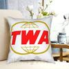 Twa Transworld USA Наволочка С принтом Домашняя Мягкая DIY Чехол для подушки Twa Transworld USA Panam Boeing Реактивный лайнер Авиаперелеты