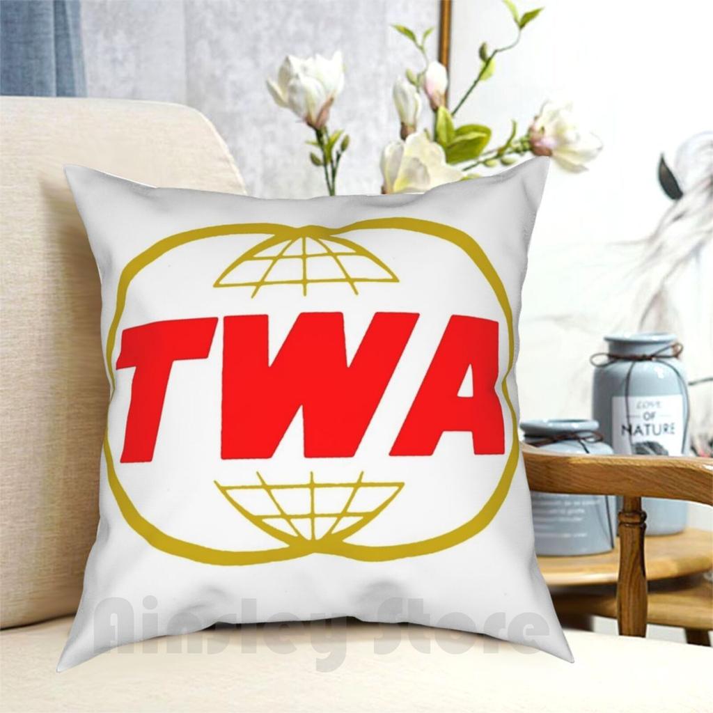 Twa Transworld USA Наволочка С принтом Домашняя Мягкая DIY Чехол для подушки Twa Transworld USA Panam Boeing Реактивный лайнер Авиаперелеты