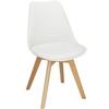 Chaise - SPRINGOS - Modèle Springos® - Blanc - Capacité De Charge 125 Kg - Hauteur 82 Cm