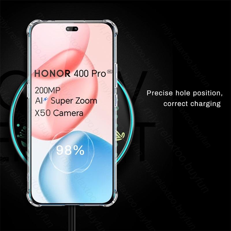 Прозрачный Кристальный Ударопрочный Силиконовый Мягкий Чехол Для Honor400 Honor400Pro Honor 400 Pro 400Pro 5G Прозрачная Защита Funda Capas
