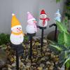 Solar Garden Lights Christmas Decoration Snowman Waterproof Solar Streetlight for Outdoor Ground Plug Light Lawn Landscape Light