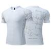 Men's Ice Silk Sports T-shirt Dry Fit Breathable Thin Round Neck Shirts Tops Fitness Running Short Sleeves Elasticity Tracksuit