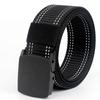 Men's Tactical Nylon Canvas Casual Belt Outdoor Training Electronic Security Check Iron-Free Tactics