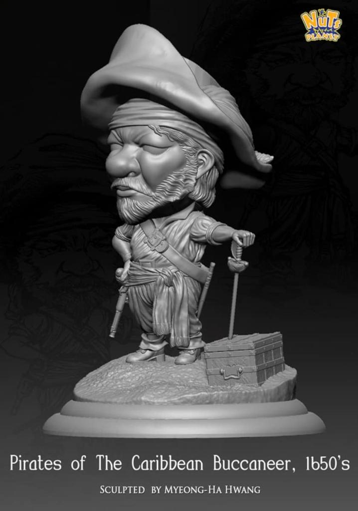 Nuts Planet SD-размер Современные безжалостные пираты, сколотившие состояние на Карибах Набор из смолы Карибского моря 1650-х годов NP-008