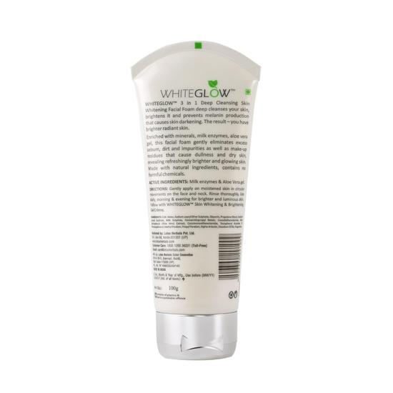 Lotus Herbals 3 в 1 Глубоко очищающая пенка для лица 100 г (Упаковка из 2 шт.)